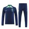 Sudadera De Entrenamiento Brasil Cremallera de cuarto Navy 2022 - Hombre